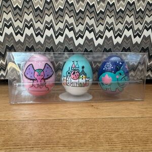 SHOP DISNEY STORE IT'S A SMALL WORLD DISNEYLAND 55TH ANNIVERSARY EGG SET OF 3